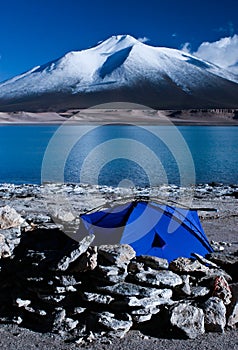 Camping by the Laguna Verde