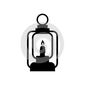 Camping lantern icon isolated on white background