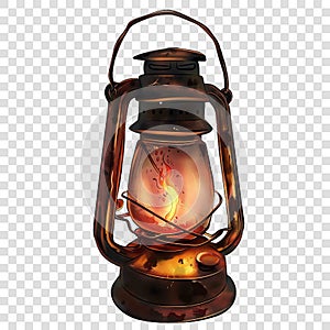 camping lantern transparent background realistic element