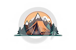 Camping Logo Icon