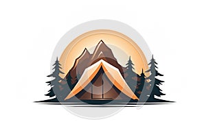 Camping Logo Icon