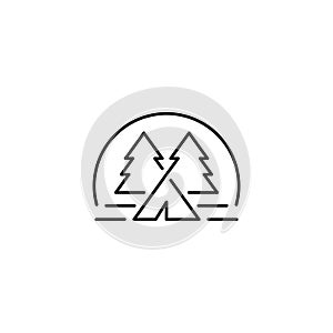 Camping Logo Template Vector