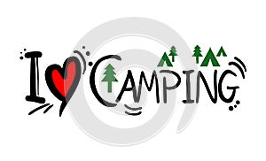 Camping love message
