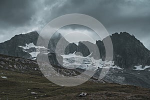 Camping with a mountainview at the Klausenpass