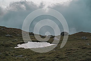 Camping with a mountainview at the Klausenpass