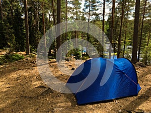 Camping in Nuuksio National Park, Finland