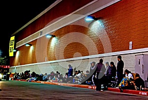 Camping out Best Buy