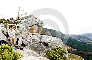 Camping panoramic hike