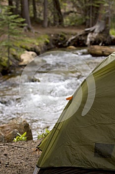 Camping Beside A River