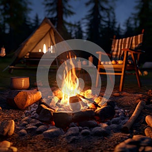 camping and roasting marshmallows k uhd very detailed high ual