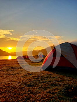 Camping at Sermo Reservoir