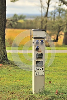 Camping site, Electrical point