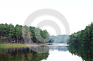 Camping site in Pangung, Thailand