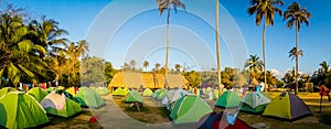 Camping site in Tayrona National Park, Colombia photo