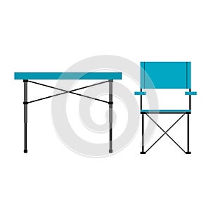 Camping table and chair