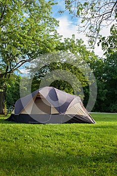 Camping Tent at Campground