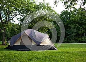 Camping Tent at Campground