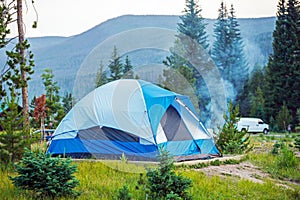 Camping Tent in Colorado photo