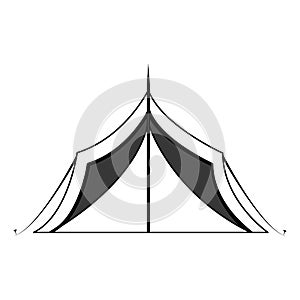 camping tent, graphic