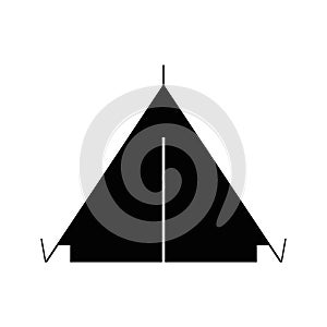 Camping tent vector icon
