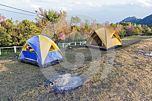 Camping Tents at Campground during Daytime