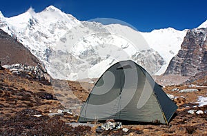 Camping under cho oyu