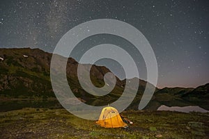 Camping under the Milky Way