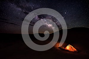 Camping under the Stars Reflection Canyon Utah USA