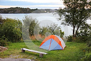 Camping in Vestland, Norway