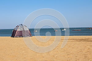 camping in the waemok beach