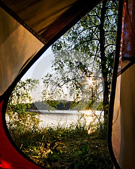 Camping in the widerness in baltic countries