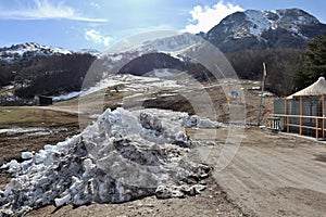 Campitello Matese - Scorcio della pista Lavarelle dalla strada di accesso