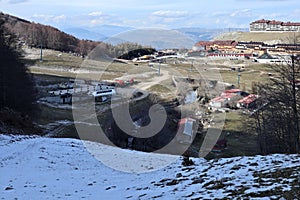 Campitello Matese - Scorcio della Seggiovia Del Caprio dalla pista