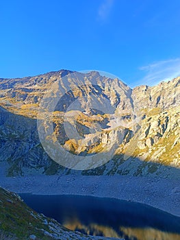 Campliccioli and Cingino mountain lake hiking trail located in Antrona valley, Piedmon, Italy