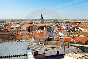 Campo de Criptana in summer. La Mancha, Spain