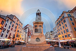 Campo de` Fiori, Rome, Italy photo