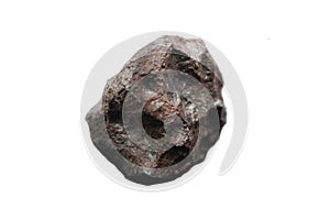Campo Del Cielo Meteorite. Iron Meteorite isolated on white background. photo