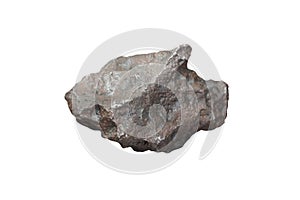 Campo Del Cielo Meteorite. Iron Meteorite isolated on white background. photo