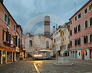 Campo San Toma in Venice. Veneto. Italy photo