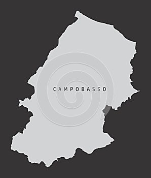 Campobasso province map