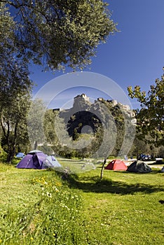 Campsite, Corte, Corsica photo