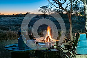 Campsite at Eldorado near Etosha in northern Namibia