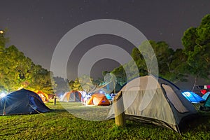 Campsite at Night photo