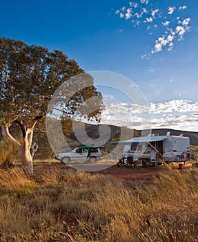 Campsite in the Outback