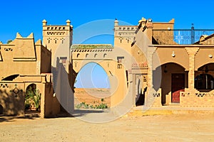 Campsite for tourist in Erg Chebbi desert, Morocco