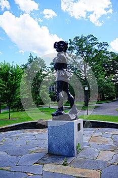 Campus soldier statue