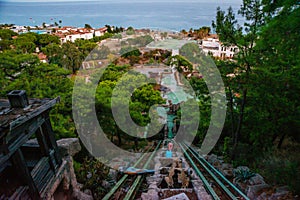 CAMYUVA, KEMER, TURKEY: Abandoned Amusement Park in Holiday Area Eco Dream Club Sea Resort hotel