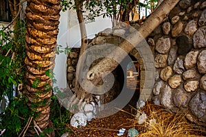 CAMYUVA, KEMER, TURKEY: Abandoned Sea Resort buildings of an old hotel near the beach.