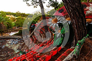 CAMYUVA, TURKEY: Amphitheater on the territory of an abandoned hotel.