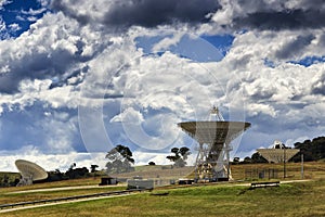 CAN 3 satellite dishes hillside